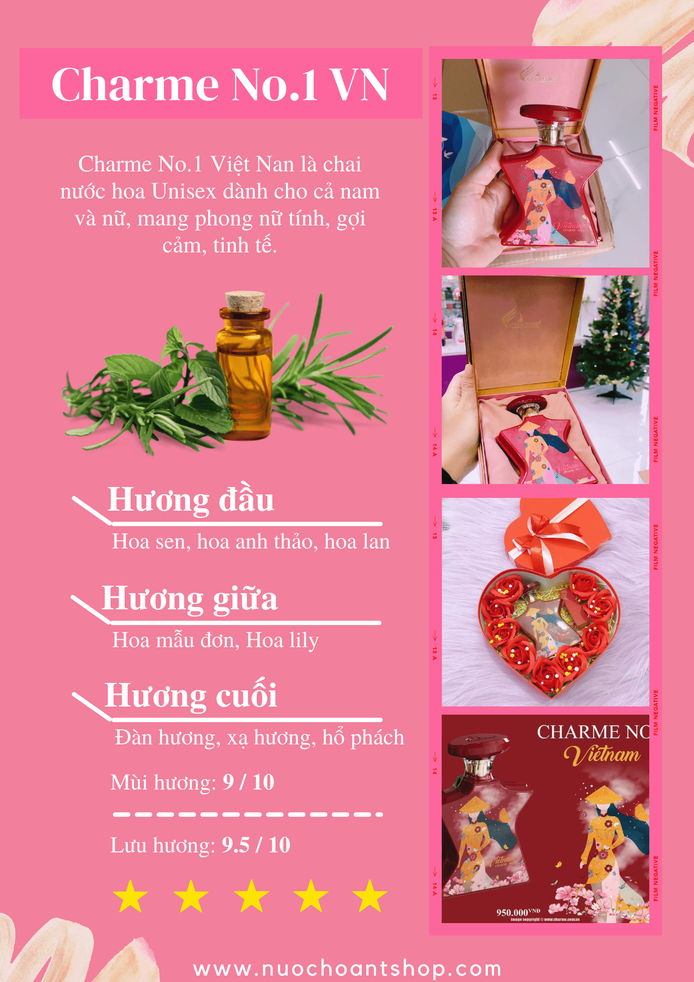 Review nước hoa Charme No.1 Việt Nam